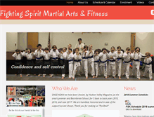 Tablet Screenshot of fightingspiritstudio.com